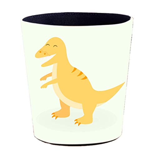 PMTBH10L Waterproof Leather Dinosaur Trash Can, Bedroom/Office/Living Room for Children's Trash Can