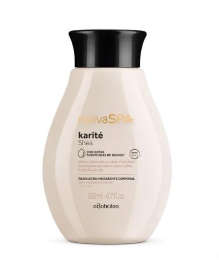Óleo Hidratante Nativa Spa Karité, 200ml O Boticário