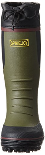 福山ゴム 林業・磯釣りに最適なスパイク付長靴 スパイクジョイ#3 カーキ L 2枚目