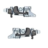 Door Handle Inside Inner Black Pair Set for 92-95 Honda Civic 2 Door