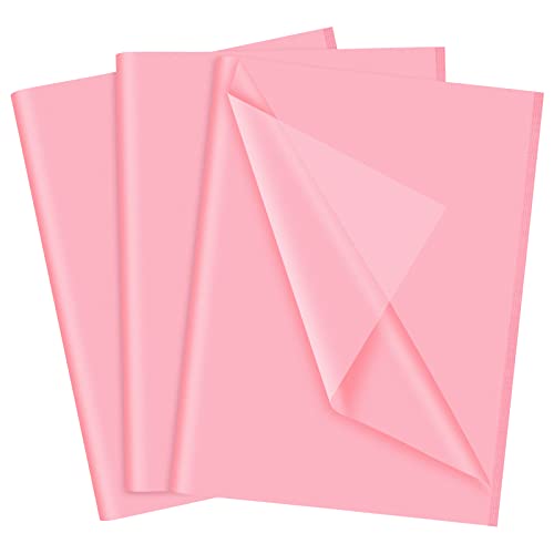 Image of NEBURORA 60 Sheets Pink Tissue Paper Set Valentines Gift Wrap Paper(Pink) | 14 X 20 Inch, Hot Pink Wrapping Paper for Gift Packaging Filler, DIY Art Crafts, Birthday, Wedding, Baby Shower Party Decor