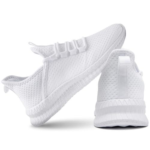 QIJGS Running Shoes for Women Walking Shoe Tennis Casual Lightweight Sneakers Lace Up4