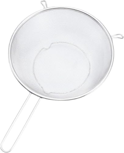 Hubiuyo 粉ふるい ストレーナー 製菓 ざる ステンレス製 網目 ザル ざる ストレーナー ステンレス 水切り ハンドル付 油こし油きりざる 調理器具 家庭用 小麦粉ふるいファインメッシュストレーナーふるいステンレス食品 ストレーナーキッチンザルふる