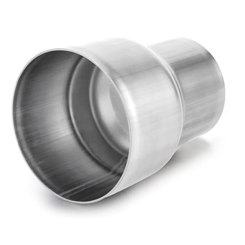Image of A-KARCK Exhaust Adapter Connector 2.25 inch ID to 3 inch ID, Exhaust Pipe Reducer 4 inch Overall Length 304 Stainless Steel