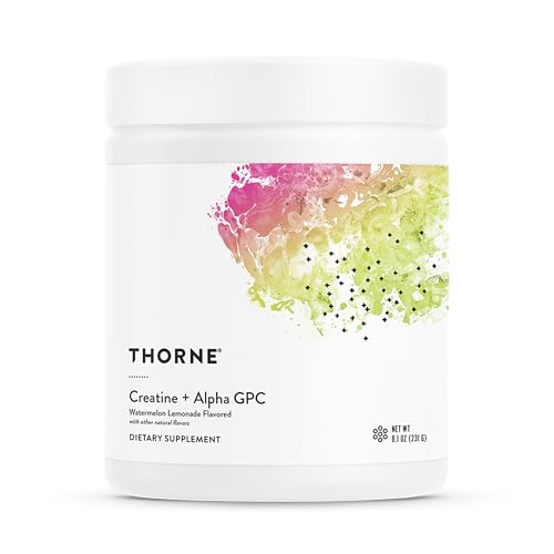 THORNE-Creatine-Alpha-GPC-Micronized-Creatine-Monohydrate-Powder-Support-for-Muscles-Cognitive-Function-for-Women-Men-Watermelon-Lemonade-NSF-Certified-for-Sport-30-Servings