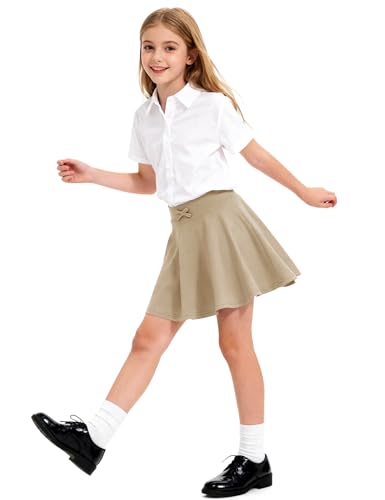 Image of BOOPH 2 Pack Girls Skirts Toddler Athletic Uniform Skorts with Pockets