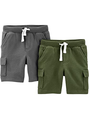 Image of Simple Joys by Carter's Boys' Knit Cargo Shorts, Pack of 2