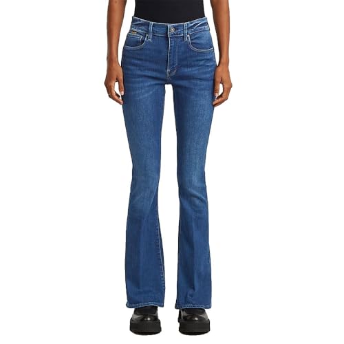 G-Star Jeans 3301 Flare Para Mujer, Azul Medium Aged D21290-8968-071 , 33w 34l