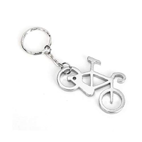Fahrrad-Schlüsselanhänger Persönlichkeit Metall Fahrrad Schlüsselanhänger Schlüsselanhänger Ring-Umbau Zubehör Charm Geschenk Für Damen Herren Silber Cover