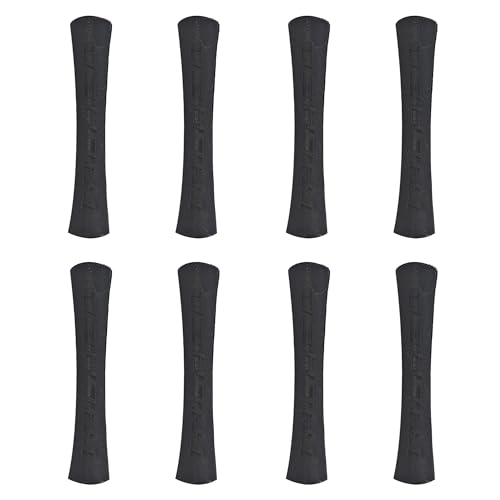 Runseaway 8PCS Bicycle Frame Protection Rubber Sleeve, Shifter Brake Cable Protector, Rubber Pipe Guides Protection Cover for Mountain MTB Road Bikes(Black)