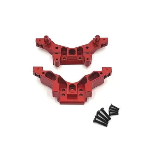 Pièces détachées RC alu rouge : supports d'amortisseurs HSP 1/14