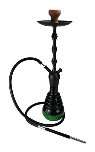 Cachimba, Hookah, pipa de agua con 4 tubos accesorio incluye pinzas, base para...