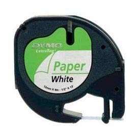 Tape,Paper White Letra Tag 91200 By Dymo