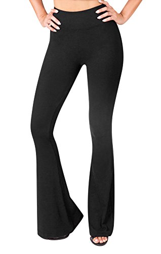 SATINA High Waisted Flare Leggings for Women - Yoga Pants for Women - Buttery Soft Bell Bottom Palazzo - Versatile Sizing - Image 3