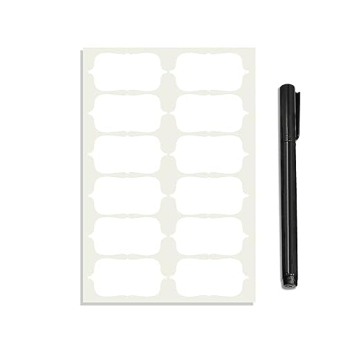 Akshita Enterprises 6.35 cm Jar Labels Stickers with Black Marker for Food Jars,Spice,Glass,Cup,Bottle,Etc Reusable Sticker (Pack of 100)