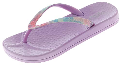Capelli New York Girls Glitter Pastel Mermaid Scales Fashion Flip Flops Lilac