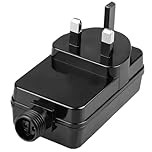 12V 2A 24W Waterproof Transformer Plug Outdoor for Garden Spike Lights, Christmas & Fairy Lights Power Supply Adapter for Xmas Decorations, Low Voltage LED Lighting and Seasonal Displays