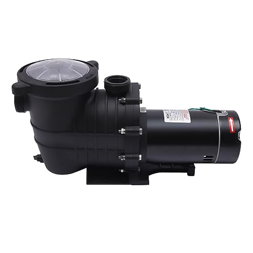 1.5HP Pool Pump Inground 110V Swimming Pool Pump, 6000 GPH Powerful Selfpriming Pool Pumps for 15,000-30,000 Gallons Pools Hot Tubs, Spas & Seawater Pools