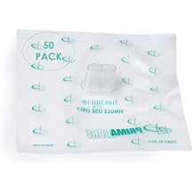 NOVAMEDIC Pack of 50 CPR Face Shields with One-Way Valve and HEPA Filter for First Responder Training, 2x2x1 inches