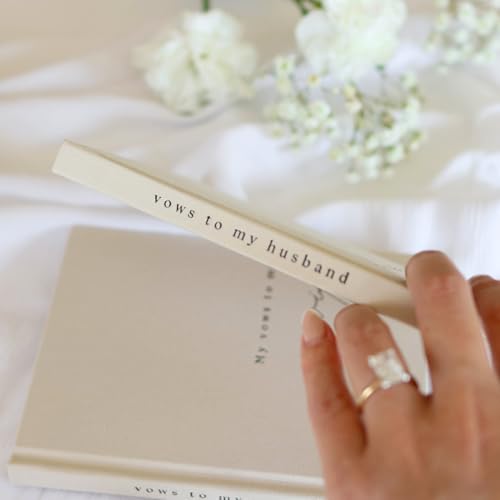 Image of Wedding Vow Books His and Hers 2 Pack Personalized 2026 Year Linen Vow Book