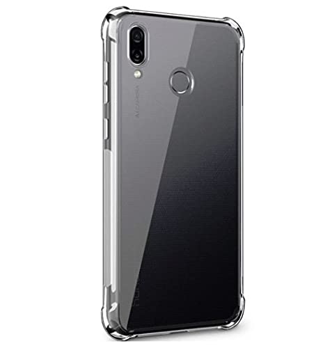 Shockproof Bumper Ultra Clear Slim Anti-Slip Grip Soft Flexible Back Cover for Honor Play (Transparent)