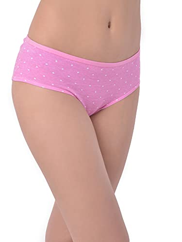 Image of Clovia Women's Cotton Mid Waist Polka Print Hipster Panty