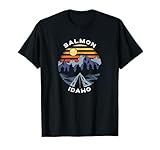 Salmon Idaho Mountains Vacation Camping Souvenir T-Shirt