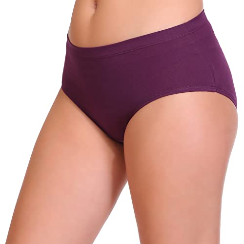 Image of SONA Women's Soft Cotton Inner Elastic Plain Daily Use Hipster Panties