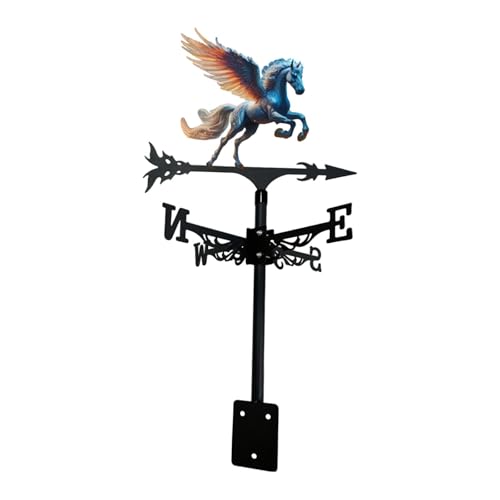 Ioensy Segnavento Cavallo Ferro Indicatore Direzione Decorazione Vintage Giardino Ornameto Artistico Facile Installazione Resistente agli Agenti Atmosf, Style a