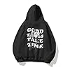 Generisch Men's Casual Hooded Pullover Printed Men's Coat Men's Sweatshirts Pullover Hoodies Fleece Lined Sweatshirts, black, XXL #3