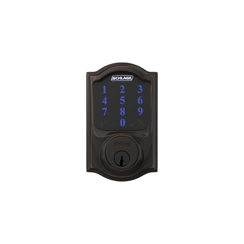 Schlage Connect Smart Deadbolt Lock with Camelot Trim, Aged Bronze - image 8