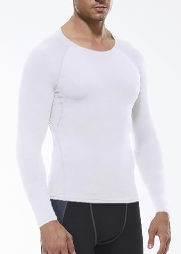 Compression Shirt for Men Workout Long Sleeve T Shirts Athletic Dry Fit Muscle Tops Base Layer for Basketball Gym3