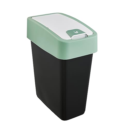 Sulo 1052434 Mülltonne 50 Liter, Orange – Mit Regenhaube, Maße H650xB395xT250 Mm