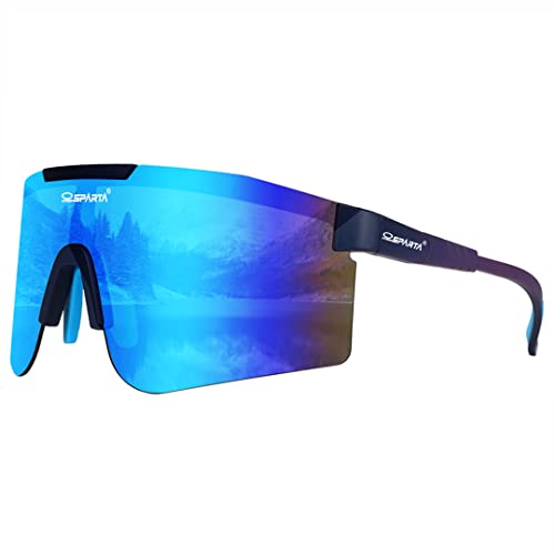 OUTDOORSPARTA Polarized Sports Sunglasses with 3 Interchangeable Lenses
