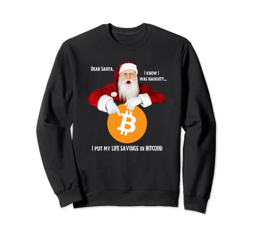 Questo divertente Natale Bitcoin Caro Babbo Natale, so che ero cattivo... Ho messo i miei risparmi di vita in BITCOIN! Farà sorridere qualsiasi fan delle criptovalute!