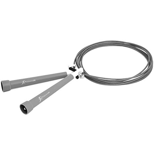 ProsourceFit Speed Jump Rope 10’ Adjustable Length, Super Fast Turning for Cardio, Boxing