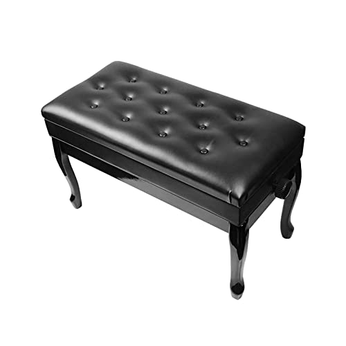 TEmkin Banc de Piano Tabouret de Piano Confortable pour Deux Personnes, avec Compartiment de Rangement, en Bois Massif, Robuste et Durable, réglable en Hauteur (Noir 1) - Les Beatles, Paul McCartney, John Lennon, RIngo Starr, George Harrison TEmkin Banc de Piano Tabouret de Piano Confortable pour Deux Personnes, avec Compartiment de Rangement, en Bois Massif, Robuste et Durable, réglable en Hauteur (Noir 1)