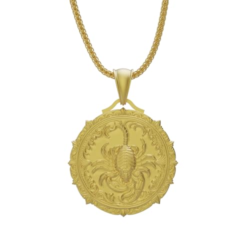 Scorpio Handmade Sterling Silver Necklace, Astrology Pendant, Scorpion Birthday Gift, Horoscope Necklace, Gift Pendant3