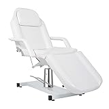 ★Hydraulic Rotating Facial Bed Table: Equipped with a 360-degree swivel with locking mechanism, which is adjustable in height (Max adjustable range: 6''), provides more flexibility and more convenience to estheticians ★Easy to Assemble: The salon bed...