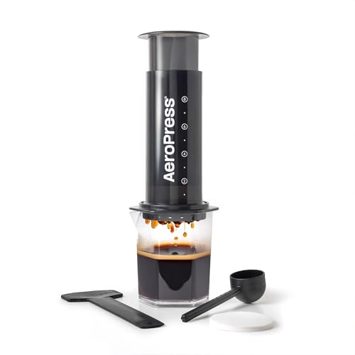 AeroPress Original XL Kaffepress – 3-i-1-bryggmetod kombinerar French Press, handbryggning och espresso. Lent, fylligt kaffe utan sump eller bitterhet. Portabel bryggare för resa och camping