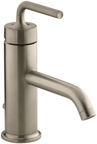 Exclusive Discount 90% Price KOHLER K-14402-4A-BV Purist Single Control Lavatory Faucet with Straight Lever Handle, Vibrant Brushed Bronze