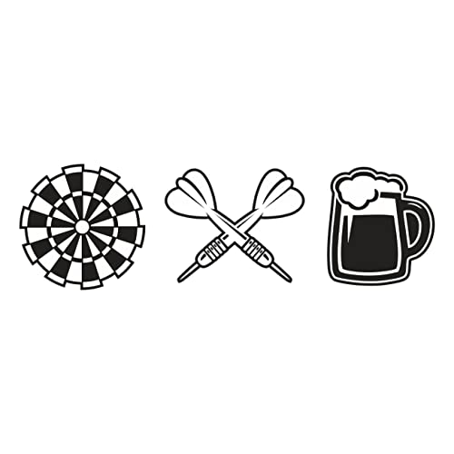 Spaß Kostet Aufkleber Dart & Bier (Wetterfest)