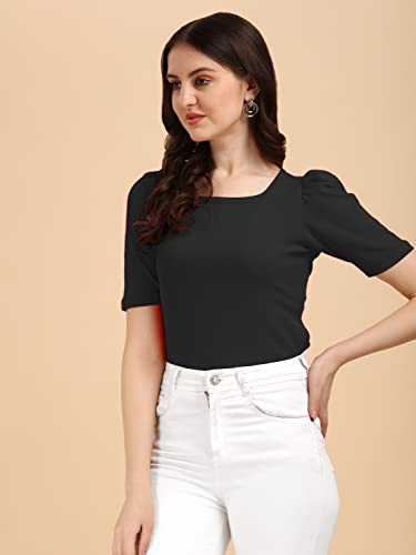 Image of Wedani Women's Solid Regular Fit Blouse