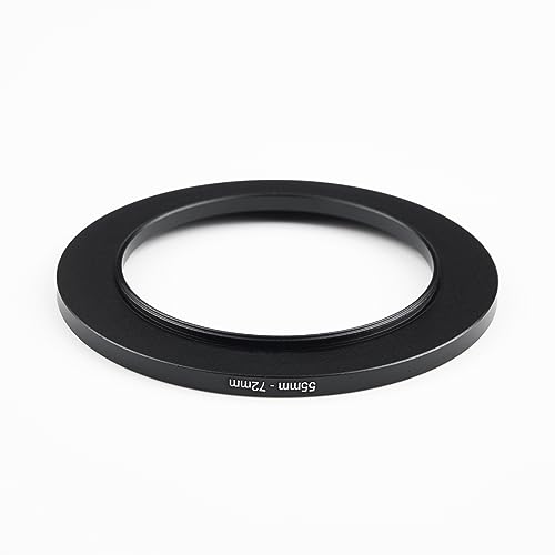 Image of 55mm to 72mm Step-Up Ring Filter Adapter,for All Brands UV ND CPL, Metal Ring Step-Up Rings Adapter Filter (55mm-72mm)
