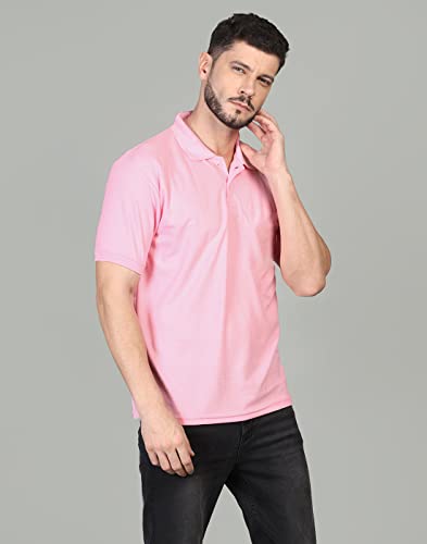 Image of INKKR Men's Casual Polo Neck Half Sleeve Solid T-Shirt (Pack-3)