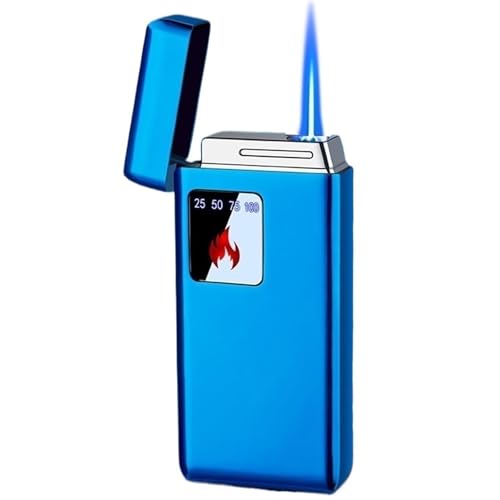 Encendedor Recargable de Butano con Sensor Táctil Azul miniatura 1