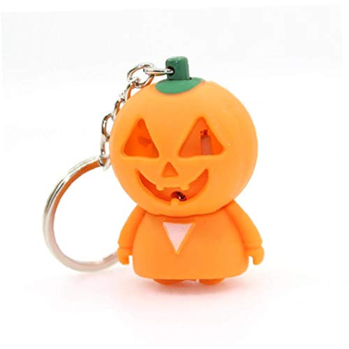 Preisvergleich Produktbild 1 Packung Halloween-Kürbis-Mann Mobile Tasche Schlüsselanhänger Hängende Anhänger Geschenk Orange