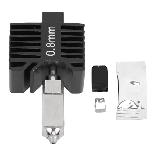 Fafeicy 3D Printer Hotend Kit, Ceramic Heater Hot End for Lab P1S, with Integrated Nozzle and 60W Ceramic Heater for Fas