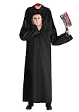 Adult Plus Size Headless Man Costume - Men's Mythical Headless Man Cosplay Outfit for Halloween Dress-Up Black