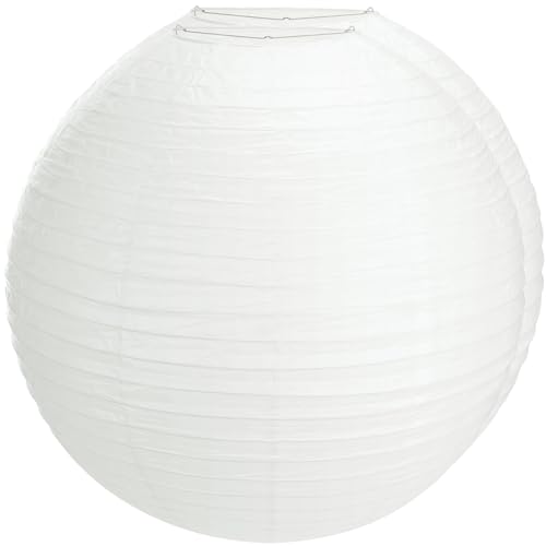 Lanties 2 Pack Paper Lanterns 30 Inch Large White Hanging Lanterns Jumbo Round Ball Luminary for Wedding Party Birthday Home DIY Craft Bridal Shower Anniversary Festival Backyard Events Decorations by Lanties - Used condition - US$40.12